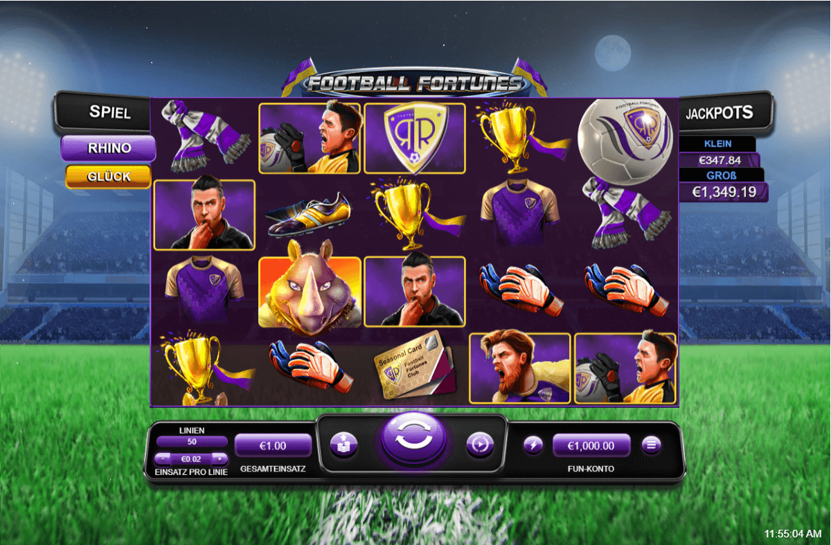 Football Fortunes Online Slot Game Reels