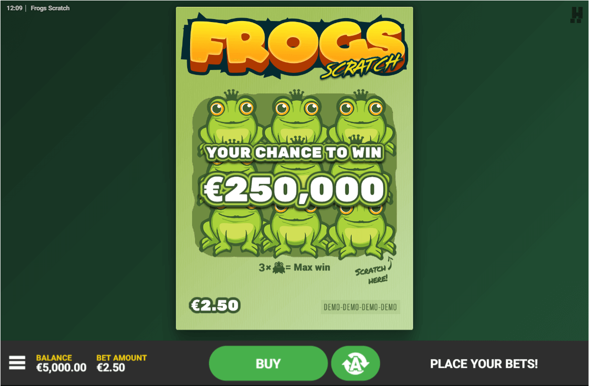Frogs Scratch Review, Bonuses & Free Play (65.27 RTP)