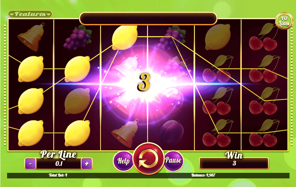  Fruits Collection 40 Online Slot Game Features