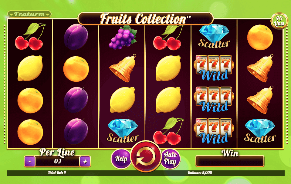  Fruits Collection 40 Online Slot Game Reels