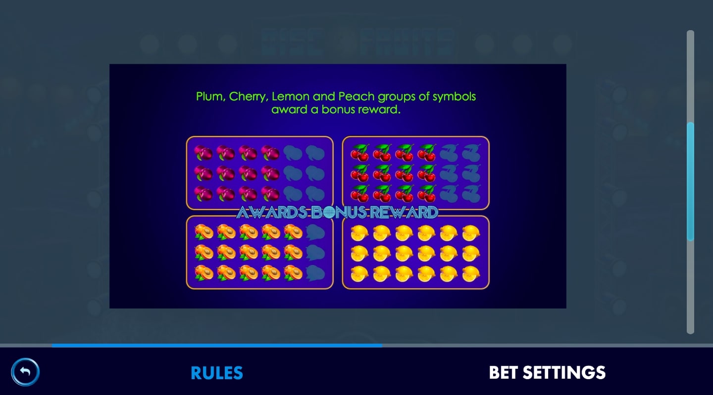 NetGame Disco Fruits online slot casino game slot info