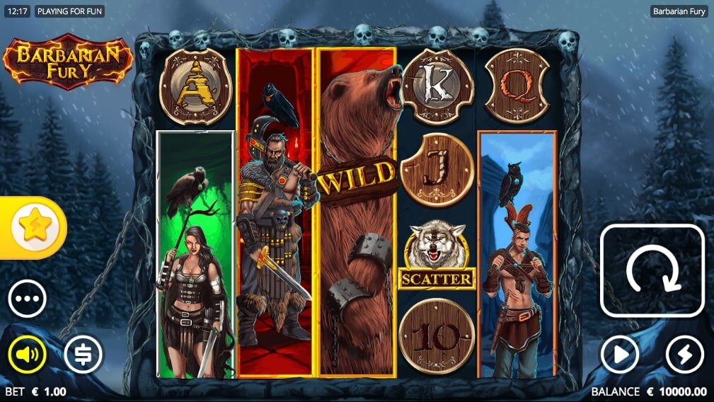 Nolimit City Barbarian Fury Slot Reels