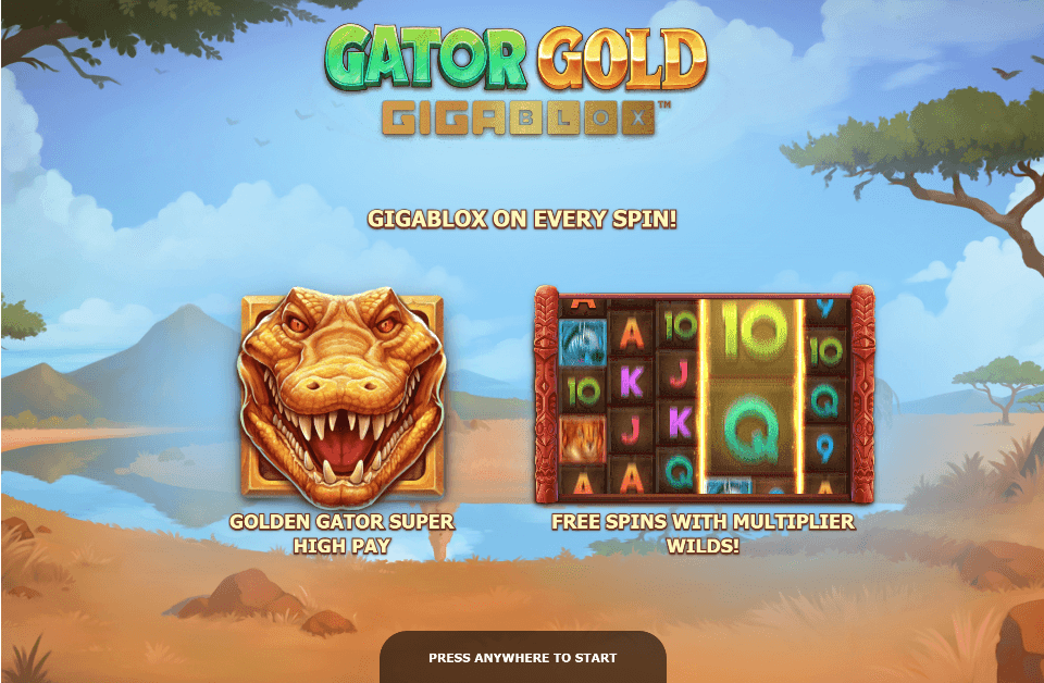 Gator Gold Gigablox Online Slot Game Intro