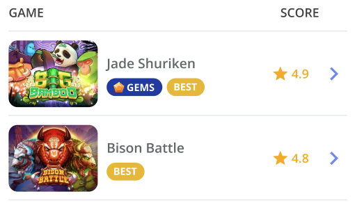 slotsmate gems label on games