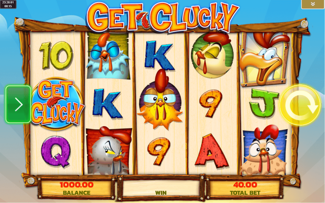 IGT Get Cluckly online slot game reels