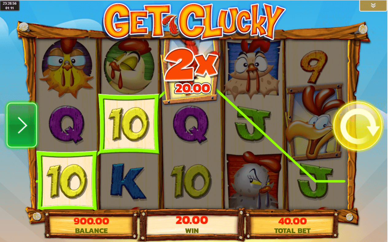 IGT Get Cluckly online slot gameplay