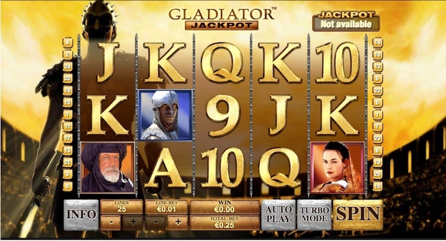 Playtech Gladiator Slot Reels