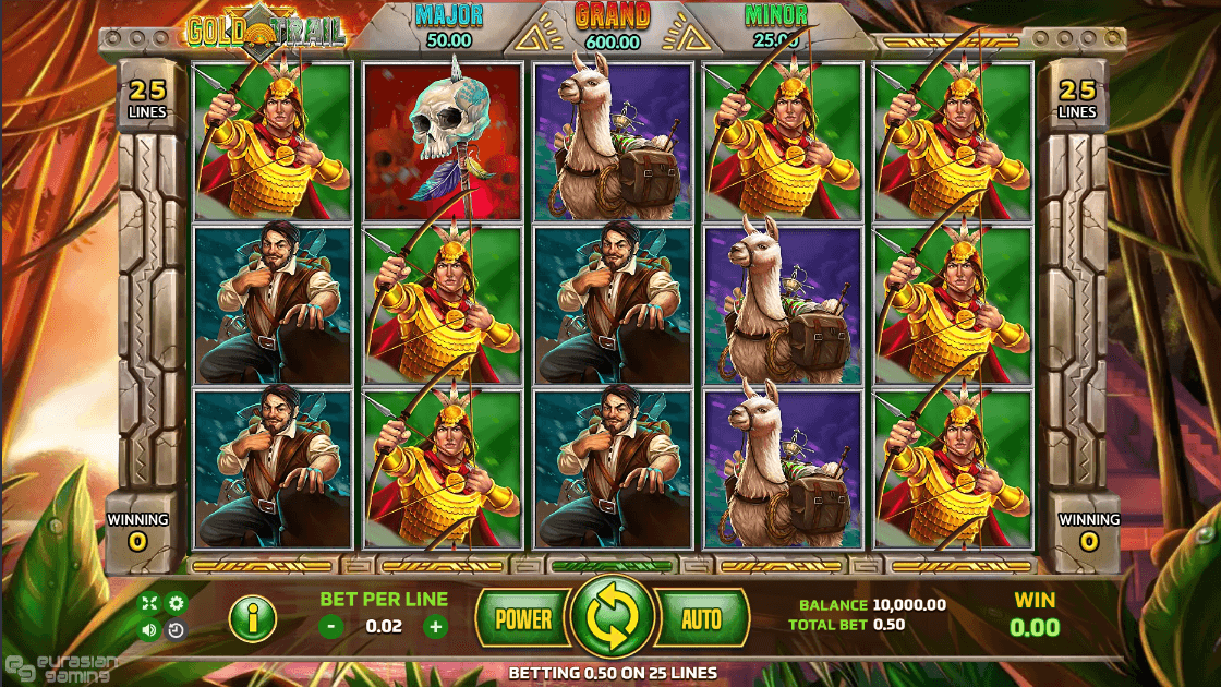 Gold Trail Online Slot Game Reels