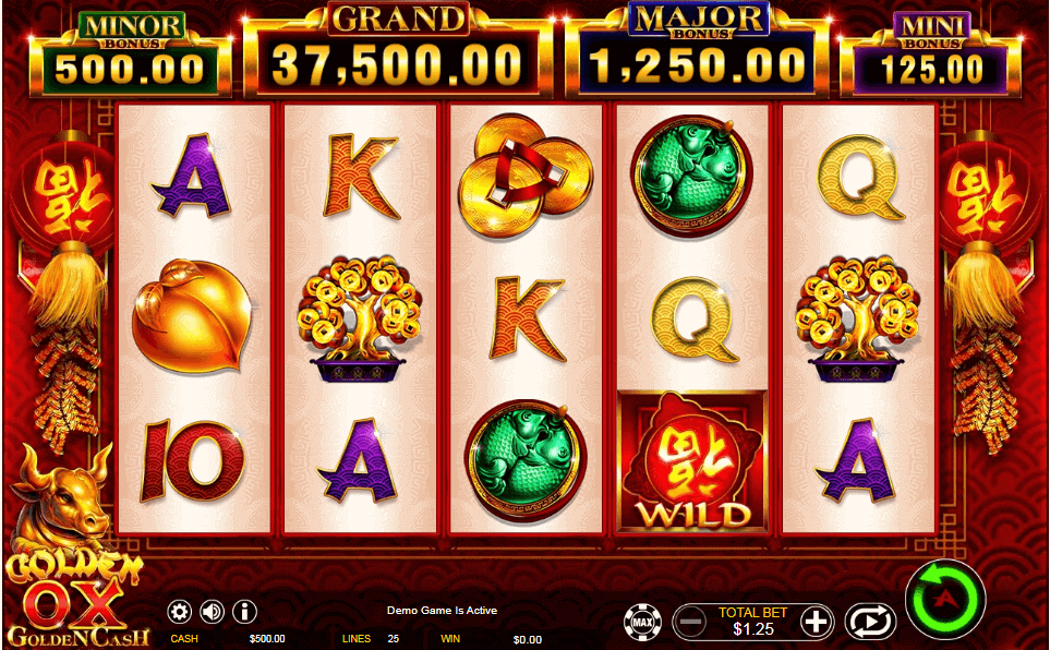 Golden Ox Golden Cash reels