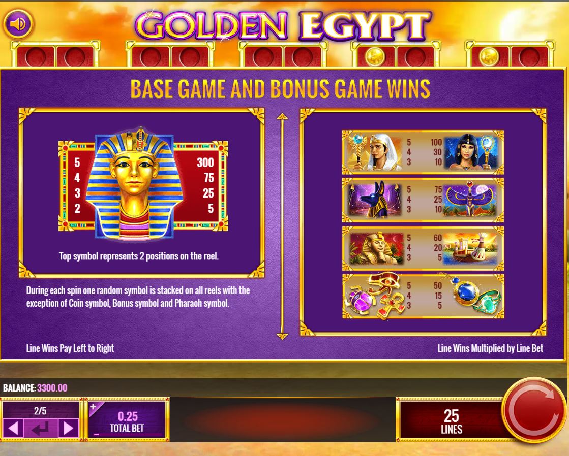 Pride Of Egypt Slot Machine Pride Of Egypt Slot Machine