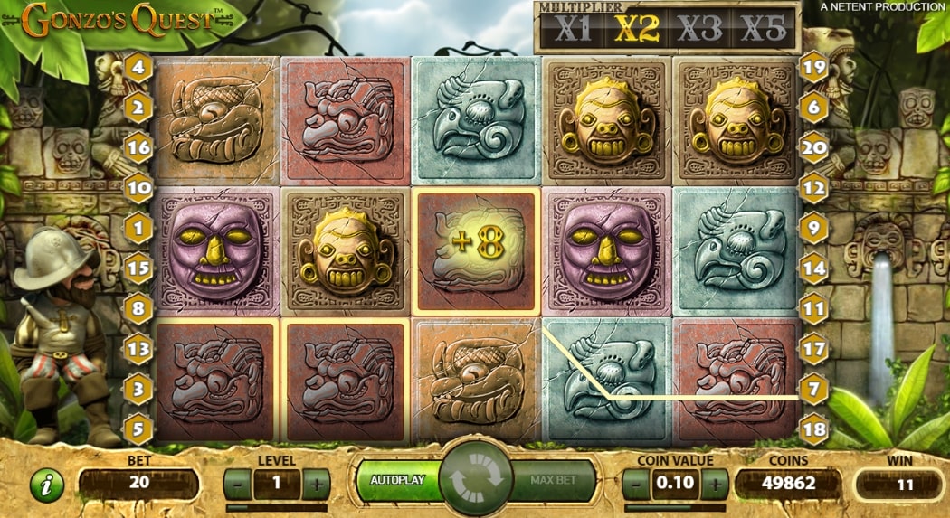 imagen de gonzos quest multiplicador