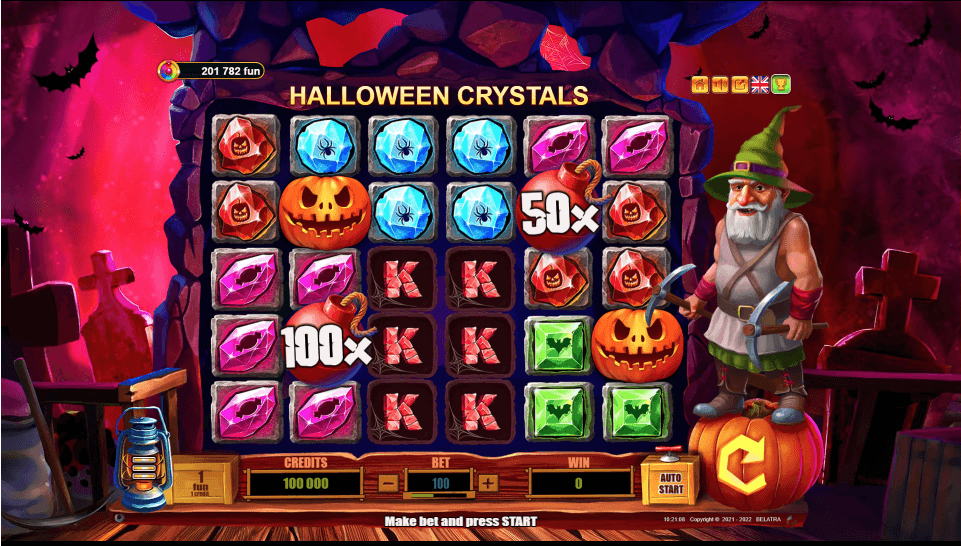 Halloween Crystals Online Slot Game Reels
