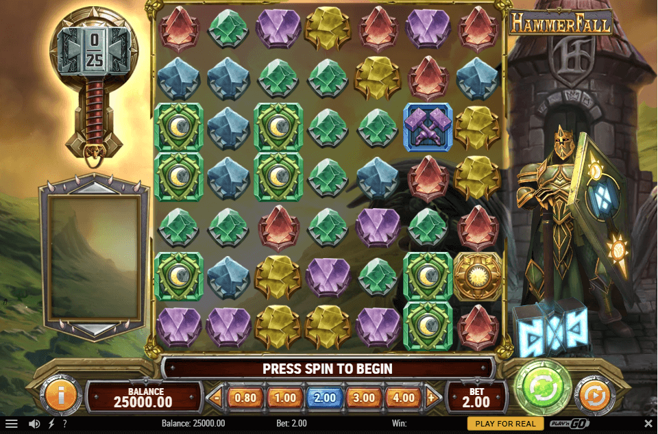 HammerFall Online Slot Game Reels