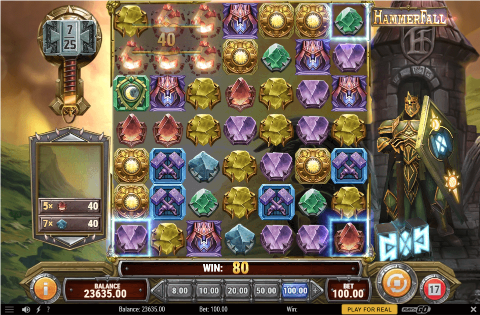HammerFall Online Slot Game Win