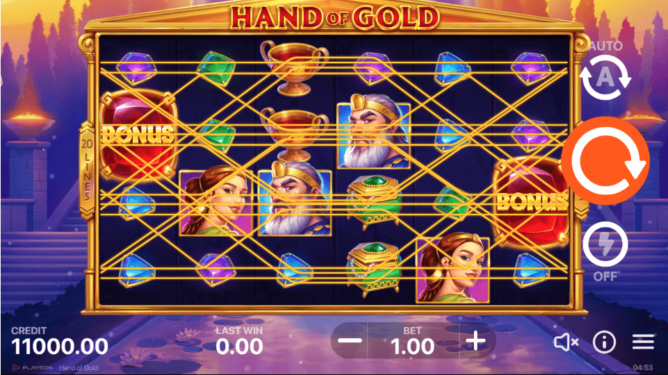 hand of gold reels
