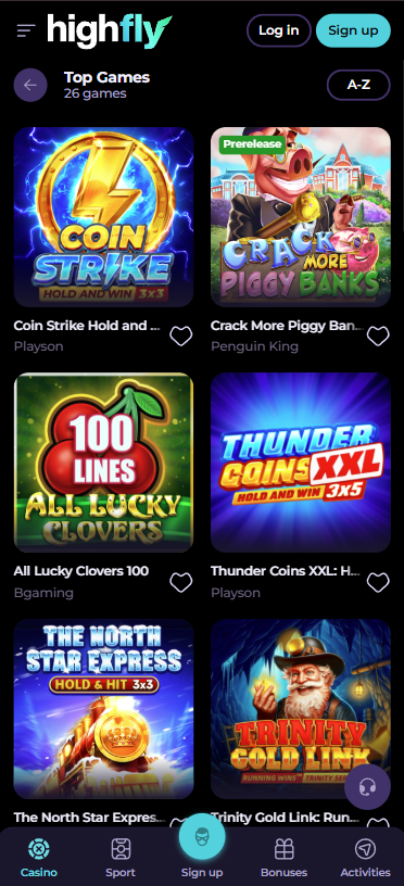 Highflybet promo code