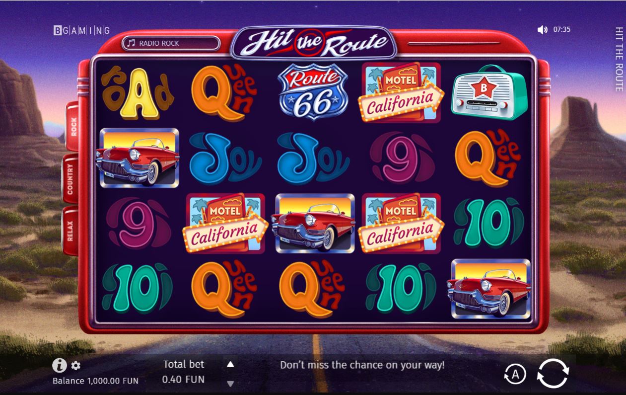 Hit The Route Slot Game 