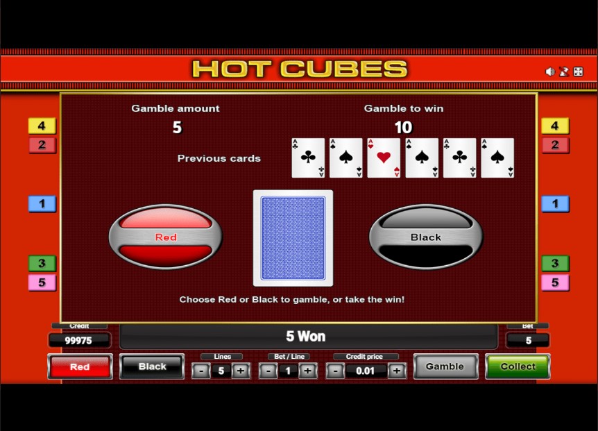 hot cubes gamble