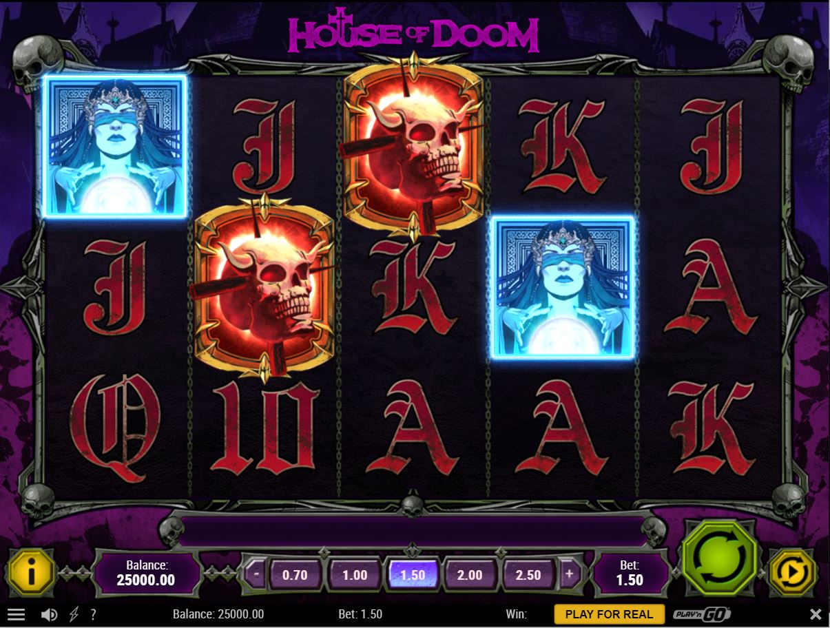 Play N Go House of Doom Slot Reels