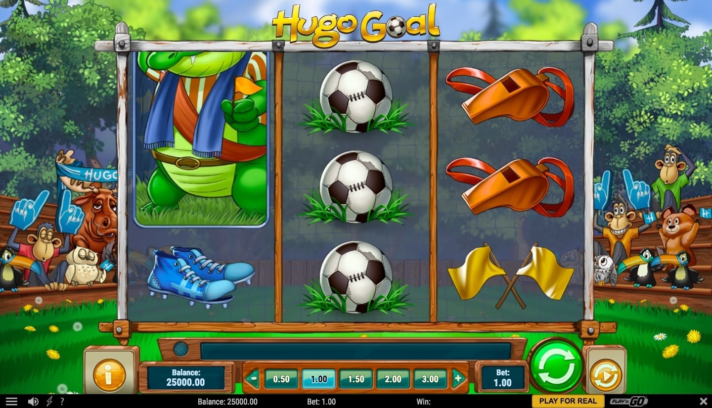 Play N Go Hugo Goals Slot Reels