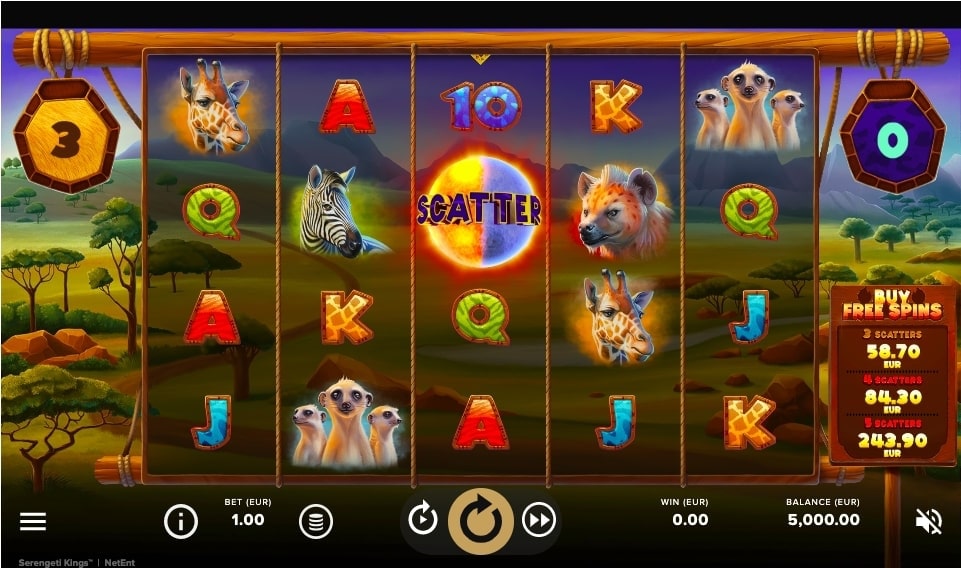 Serengeti Kings Slot Game