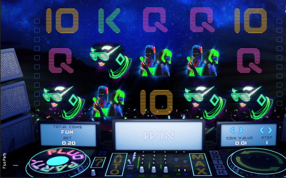 fluo party slot game