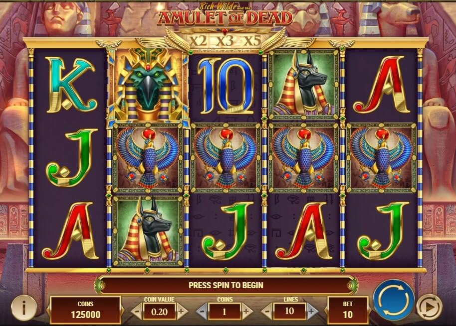 rich wilde game slot game