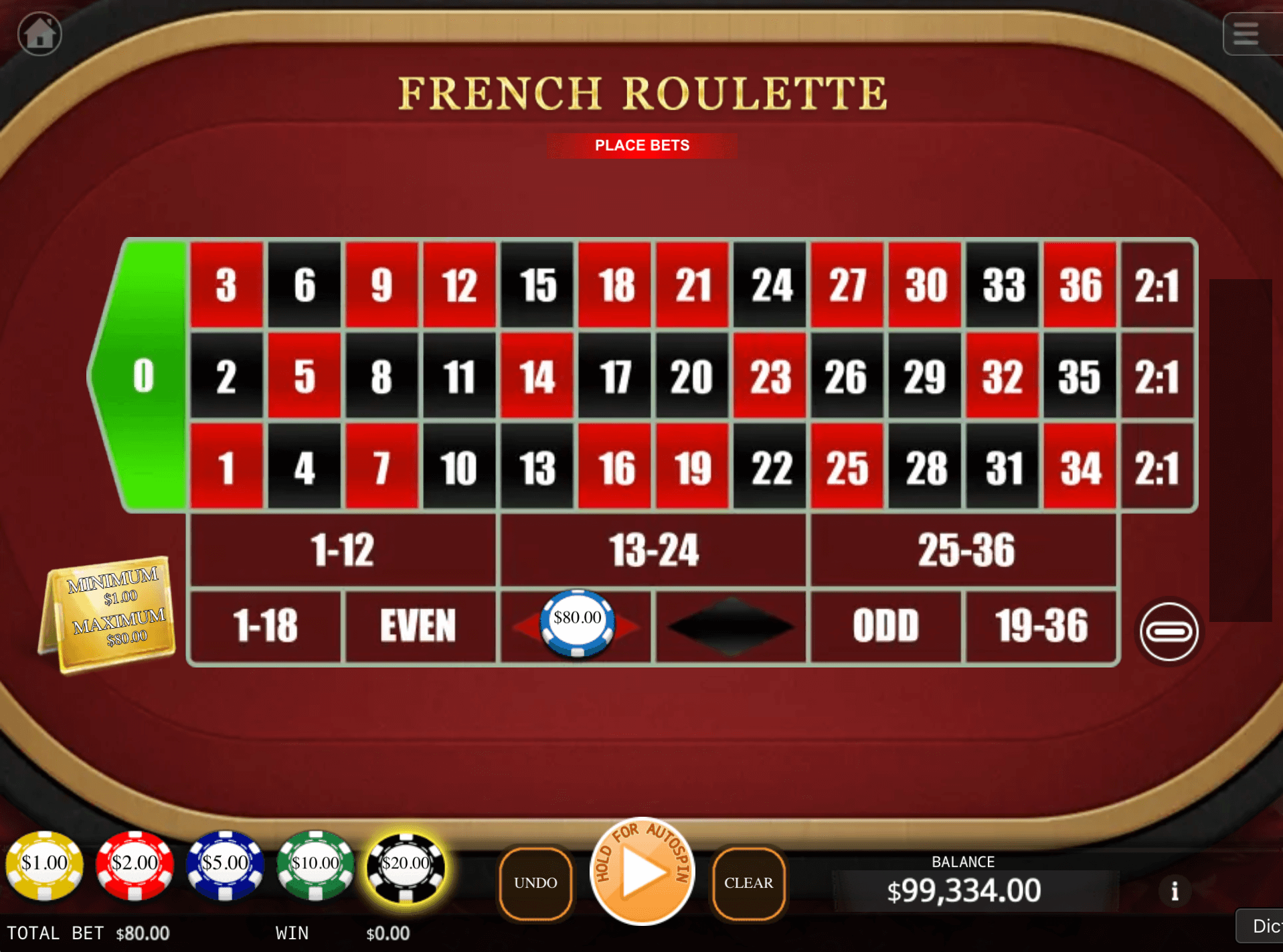 imagen disposiziun French roulette