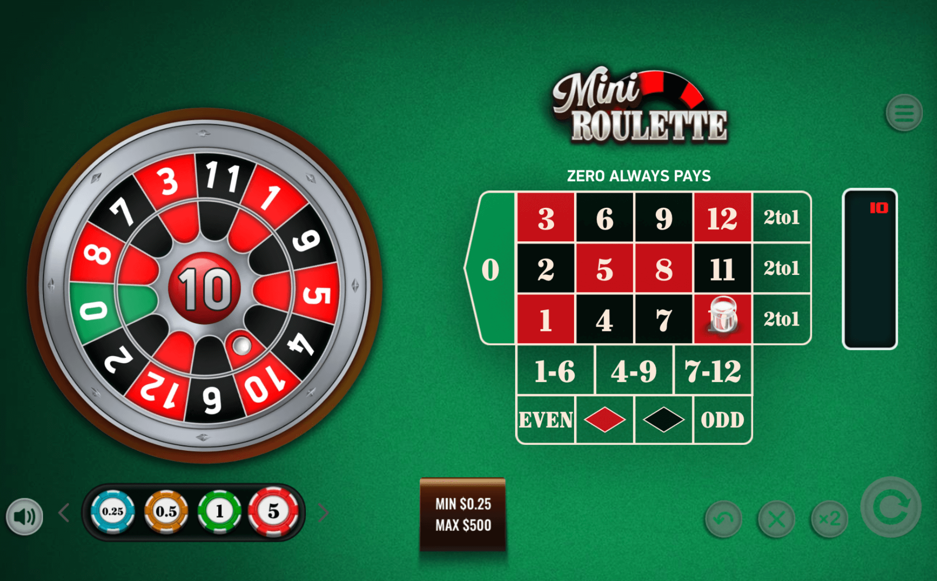 imagen disposiziun Mini Roulette