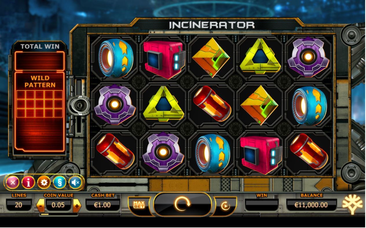 Yggdrasil Gaming Incinerator main screen