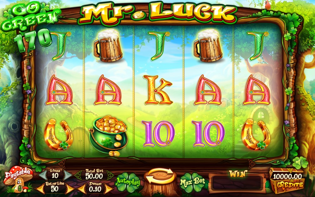 Irish Theme Slots Mr. Luck Slot Game