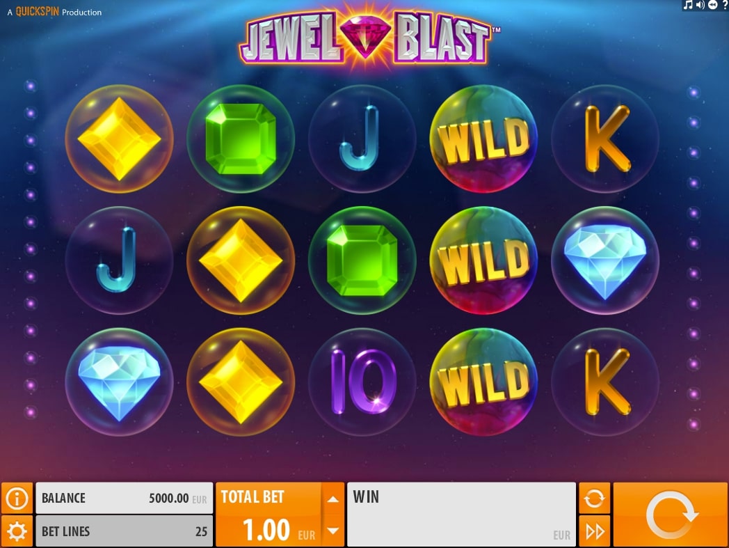 QuickSpin Jewel Blast slot game reels