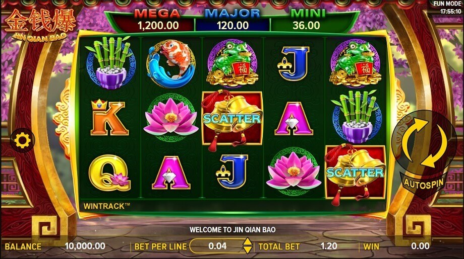 Jin Qian Bao Online Slot Game Reels