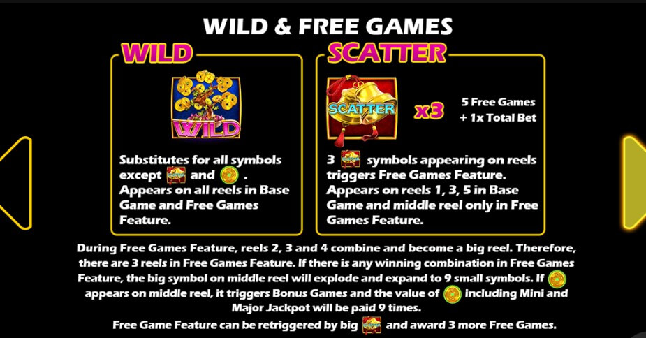 Jin Qian Bao Online Slot Game Symbols