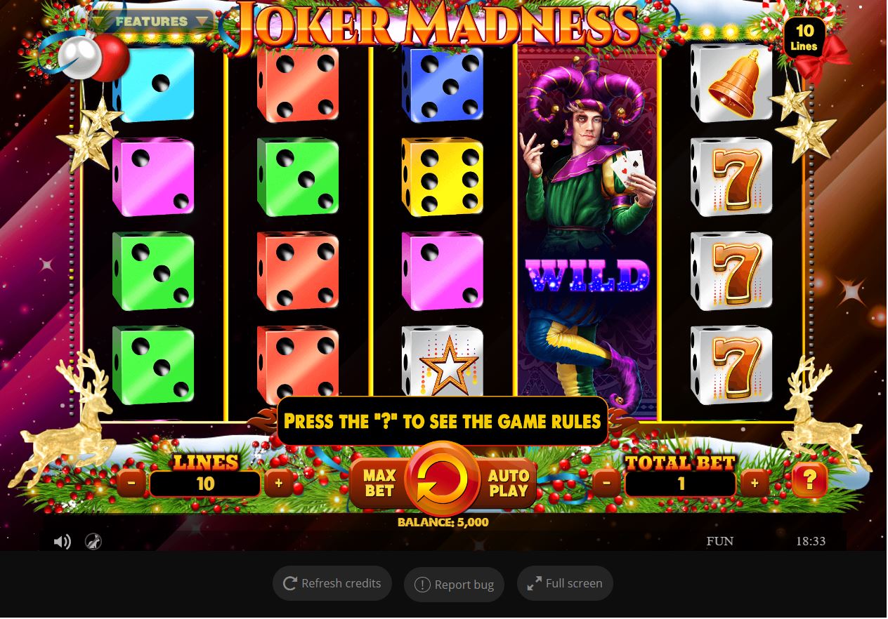 Joker Madness Slot Reels