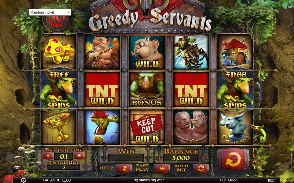 Jungle Theme Slots Greedy Servants Slot Game