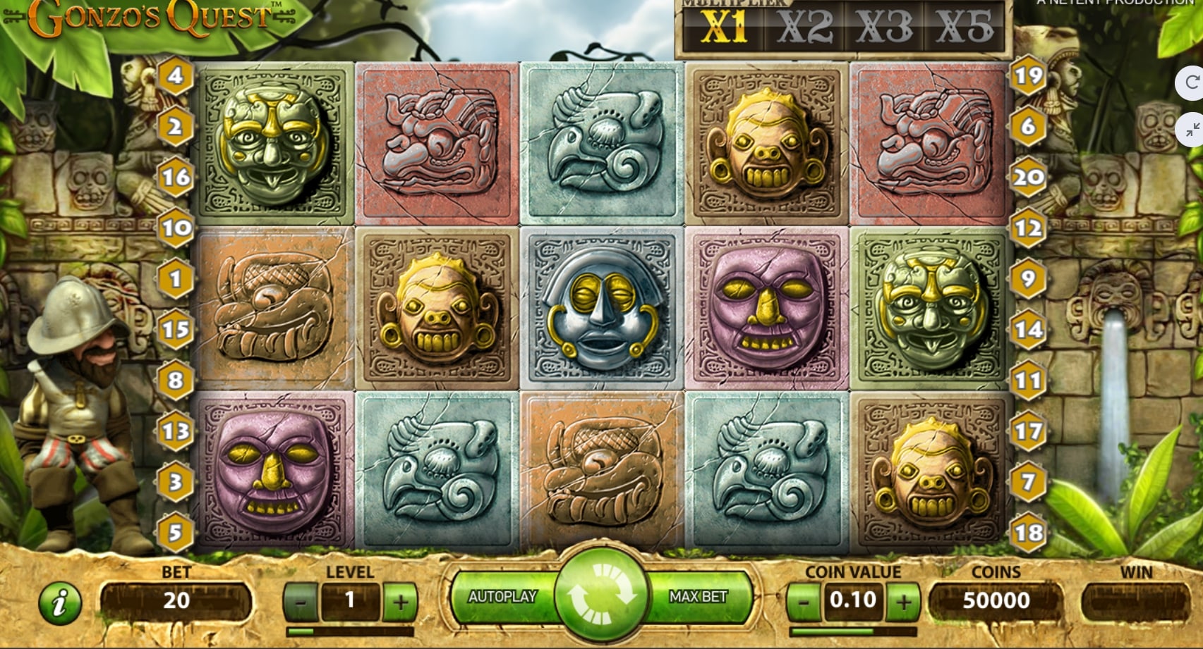 Jungle Theme Slots Gonzo's Quest Slots Game