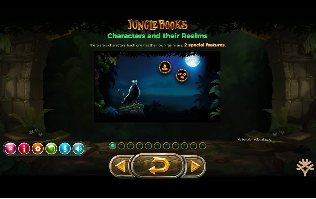 Yggdrasil Jungle Books Slot Features