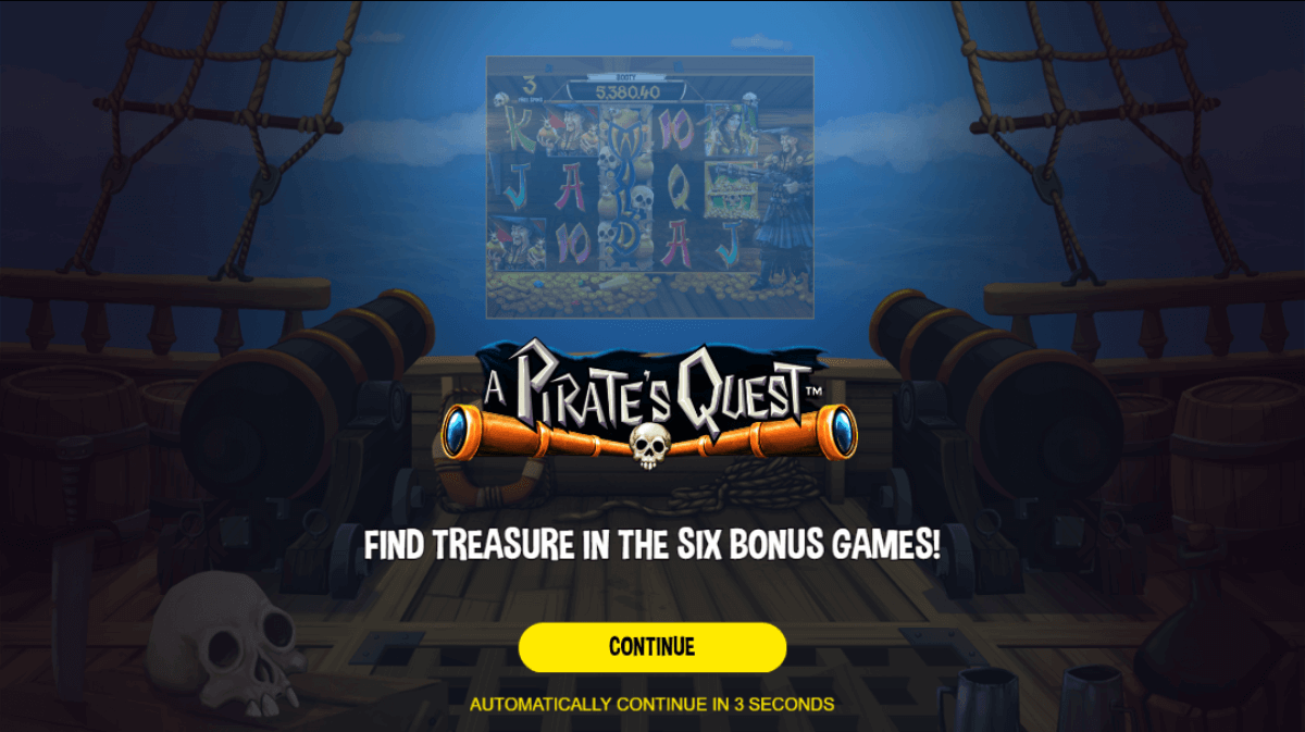 Leander Games A Pirates Quest Online Slot Game Intro