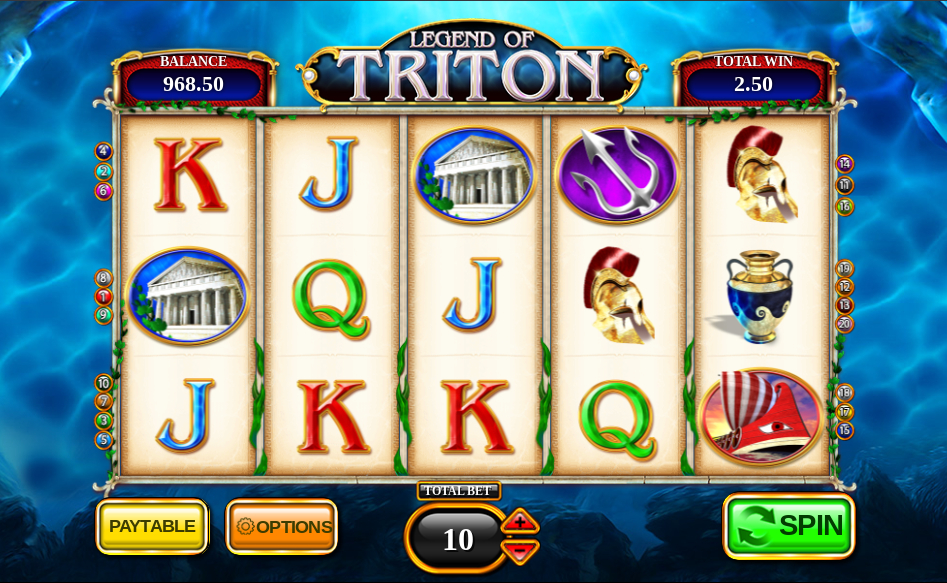 legend of triton Online-Slot-Spiel
