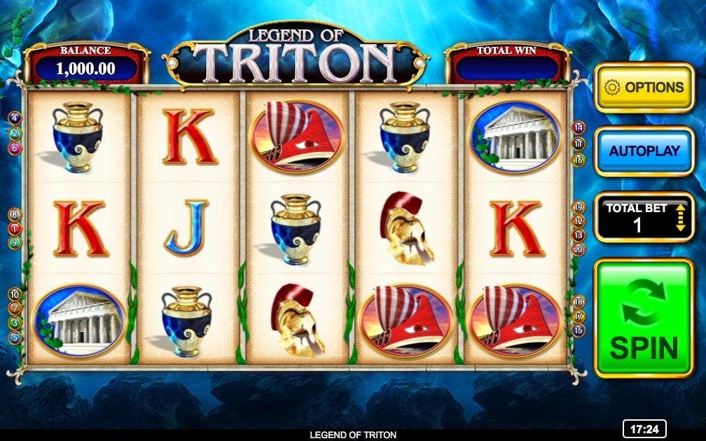 Inspired Legend of Triton Slot Reels
