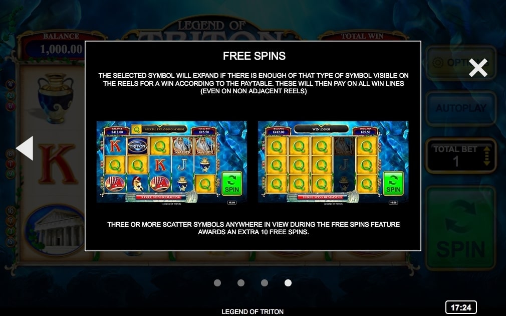 Inspired Legend of Triton Slot Free Spins