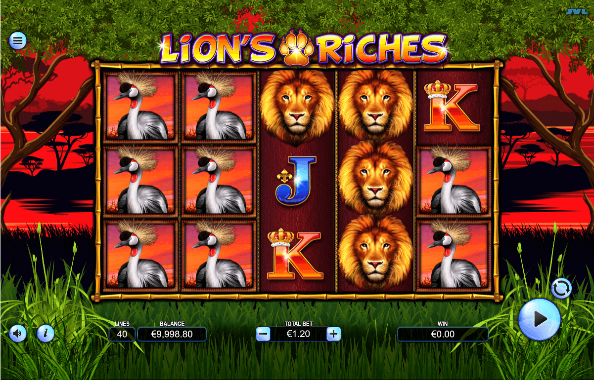 Lions Riches Online Slot Game Reels