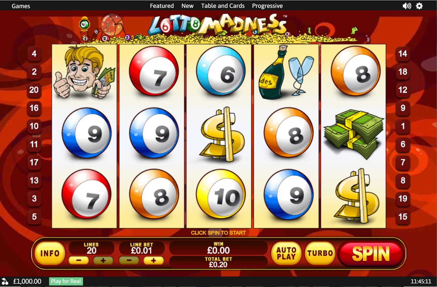 Playtech Lotto Madness Slot Reels