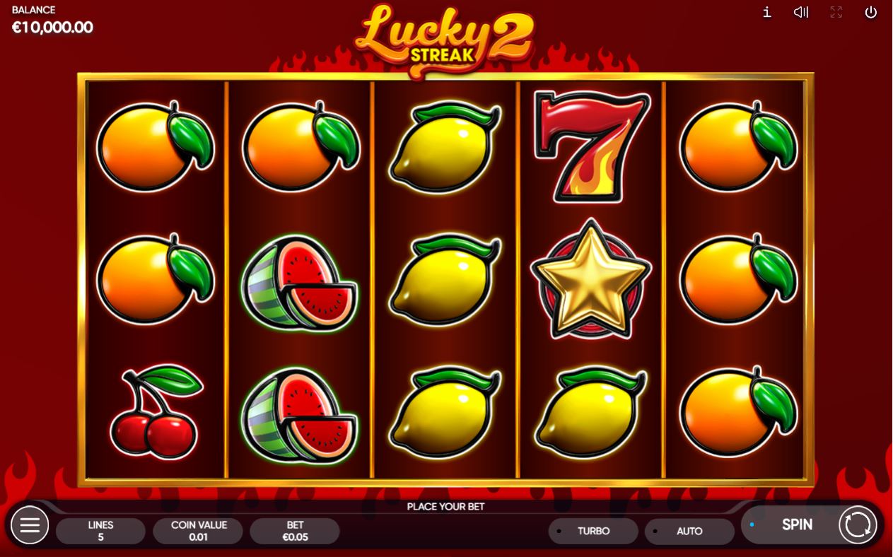 Endorphina Lucky Streak 2 Slot Reels