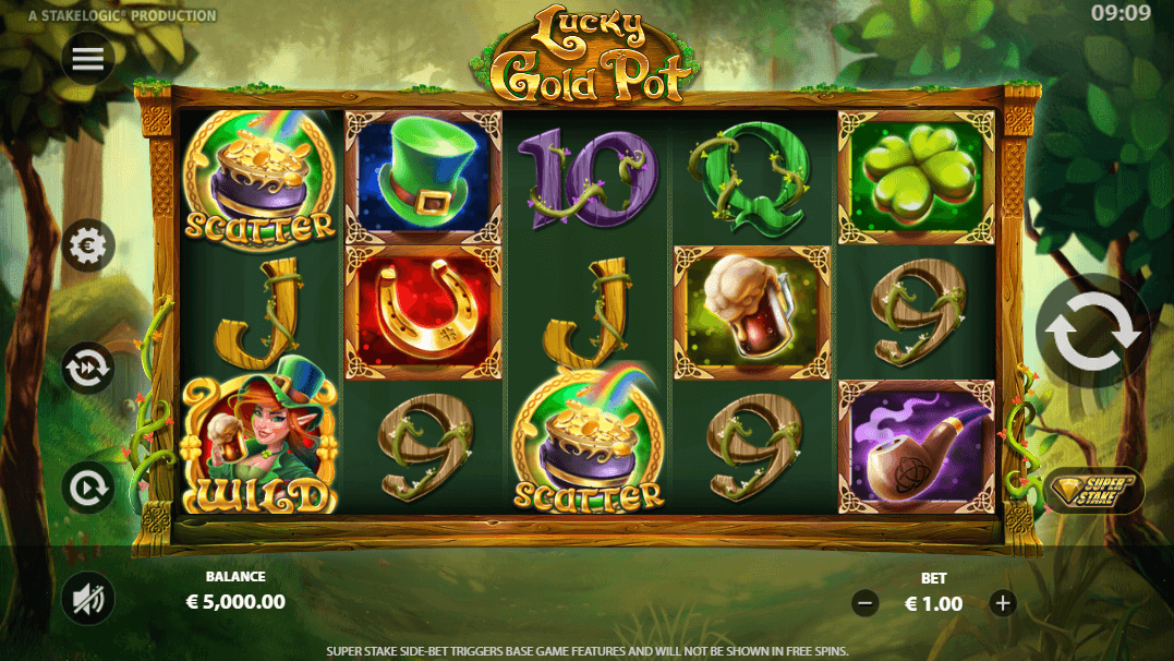 Lucky Gold Pot Online Slot Game Reels