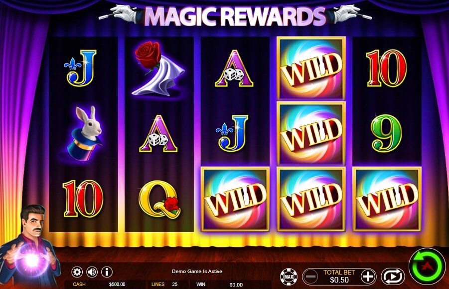 Magic Rewards Online Slot Game Reels