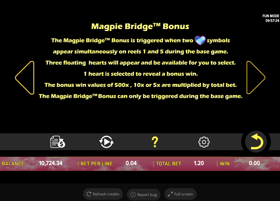 Magpie Bridge Online Slot Game Bonus