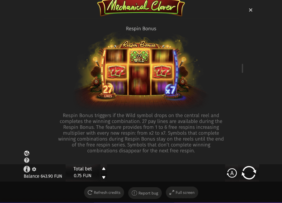 Mechanical Clover Online Slot Game Bonus