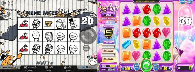 imagen de tragamonedas meme face y 3d